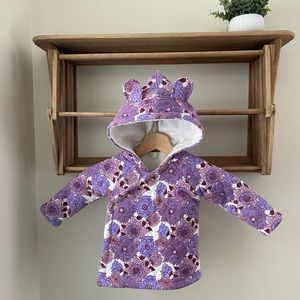 Kate Quinn, 2T, hooded, quilted jacket, EUC.